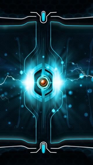 Futuristic background blue light black 3 - plasma free wallpaper for mobile