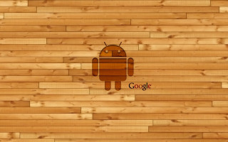 Wooden floor google logo android - android free wallpaper