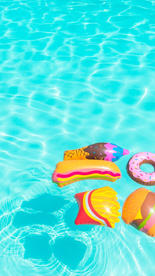 Pool inflatable toys floating water 2 - summer vibrancy free wallpaper for mobile
