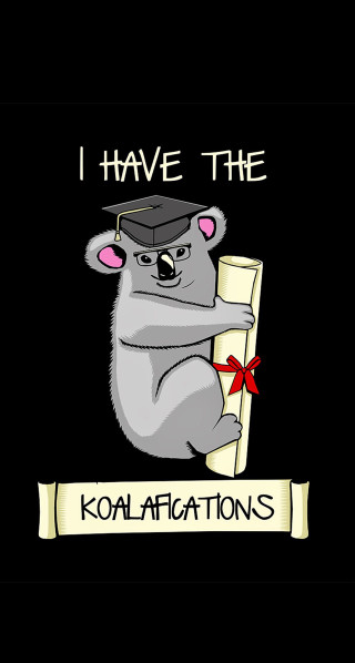 Koala holding scroll i have - aloysius okelly free wallpaper for mobile