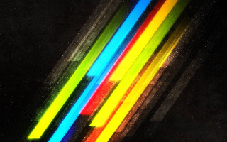 Multicolored lines dark background white - a white border free wallpaper