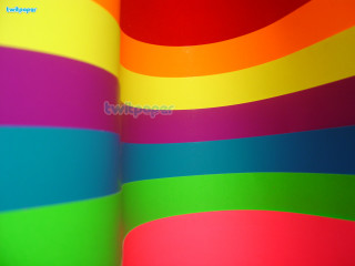 Rainbow colored wall clock side - the wall above free wallpaper