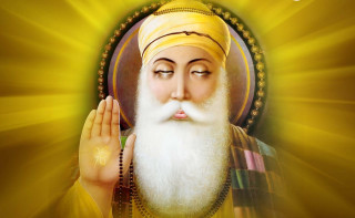 Bearded man yellow turban religious - religious free wallpaper for desktop