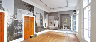 Room ladder painting wall middle - a ladder free wallpaper