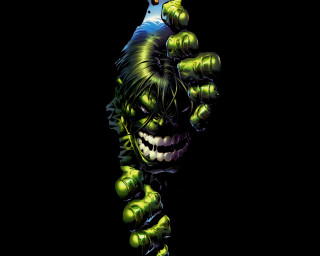 Green monster black background comic - a green monster free wallpaper