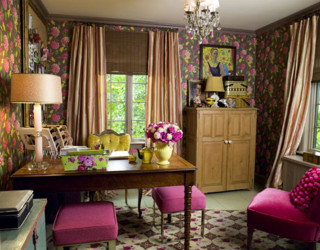 Room table interior furniture lighting 4 - a pink chair free wallpaper