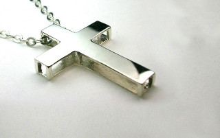 Cross necklace white surface chain - the cross free wallpaper