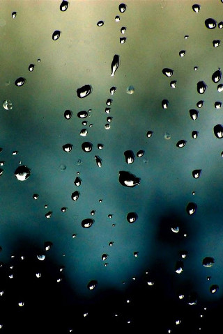 Window rain drops clouds blue 3 - free rain wallpaper for mobile
