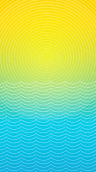 Rainbow colored background waves circles - bridget riley free wallpaper for mobile