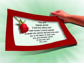 Person holding paper rose poem - a poem free wallpaper