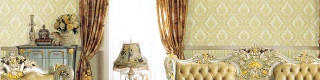 Fancy furniture room window curtains - the side of the wall free wallpaper
