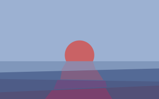 Red ball blue ocean red - a red line free wallpaper