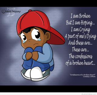 Cartoon character red hat blue 2 - emotional free wallpaper for tablet
