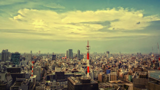 Cityscape tall buildings cloudy sky 3 - tower free wallpaper for desktop