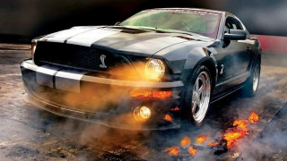 Mustang car flames hood front - cornelisz hendriksz vroom free wallpaper for desktop