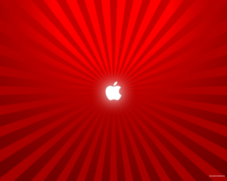 Red apple logo pop art - a white apple free wallpaper