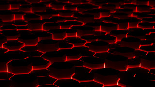Red background hexagonal shapes pattern - hexagonal free wallpaper