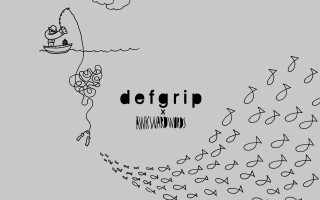 Man flying kite fish drawing - a drawing of a man free wallpaper for desktop