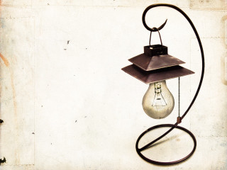 Light bulb hanging wire side - a wire free wallpaper for desktop