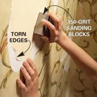 Removing torn wallpaper tape sanding - auto free wallpaper for tablet