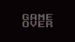 Game over pixel art black - game art free wallpaper for desktop