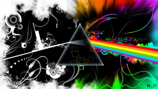Dark side moon rainbow black - a dark side of the moon free wallpaper