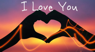 Hands heart sunset love you - a heart shape free wallpaper for desktop