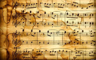 Music sheet musical notes drawing 2 - a sheet of music free wallpaper
