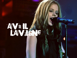 Woman singing microphone avril lavigne - post grunge free wallpaper