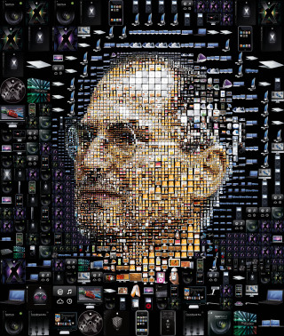Obama collage image man portrait - free cyberpunk wallpaper for mobile