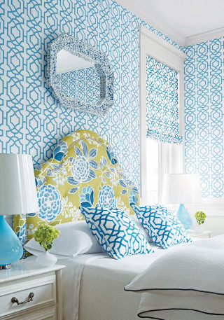 Bedroom blue white wallpaper vibrant - vibrant free wallpaper for mobile