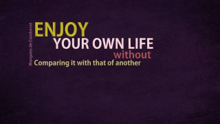Quote purple background black yellow - new free wallpaper for desktop