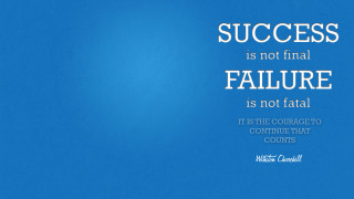Blue background william campbell quote - inspirational free wallpaper for desktop