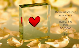 Glass block heart quote about - everything free wallpaper