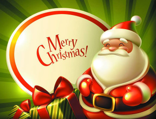 Santa claus christmas card sign - a christmas card free wallpaper for desktop