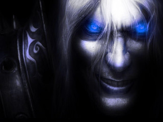 White haired woman blue eyes 2 - a white mask free wallpaper