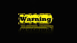 Yellow warning sign black background - david firth free wallpaper