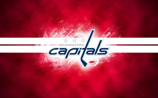 Washington capitals logo red background 3 - white stripe free wallpaper