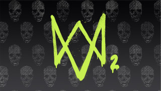 Skulls m2 green ink black - a black background free wallpaper for desktop