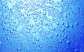 Blue background water droplets sky - a computer rendering free wallpaper