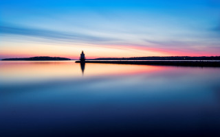 Person lake sunset boat distance - alson s. clark free wallpaper for desktop