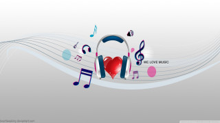 Music note headphones musical notes - musical free wallpaper for desktop