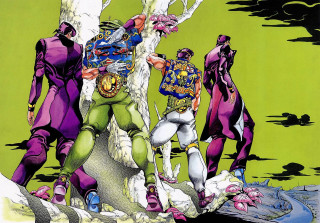 Menacing monster men green background - menacing free wallpaper