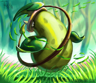 Cartoon character holding plant air - a green forest free wallpaper for desktop