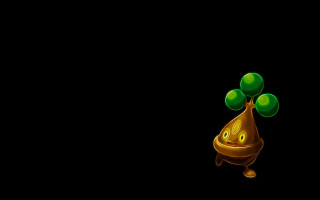 Green smiley object black background - a smiley face free wallpaper