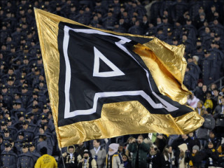 Black gold flag stadium number4 - aaa game free wallpaper