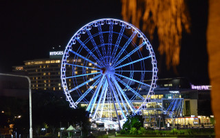 Ferris wheel night cityscape tokyo 3 - a ferris wheel free wallpaper