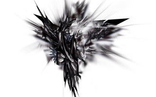 Black white cross blurry effect - deconstructivism free wallpaper