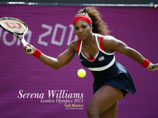 Woman swinging tennis racket ball 2 - a tennis racket free wallpaper