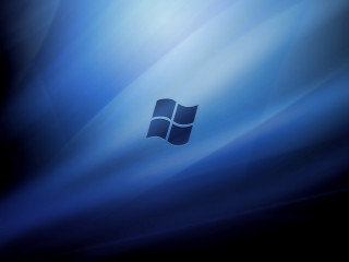 Blue background windows logo blurry - a windows logo free wallpaper